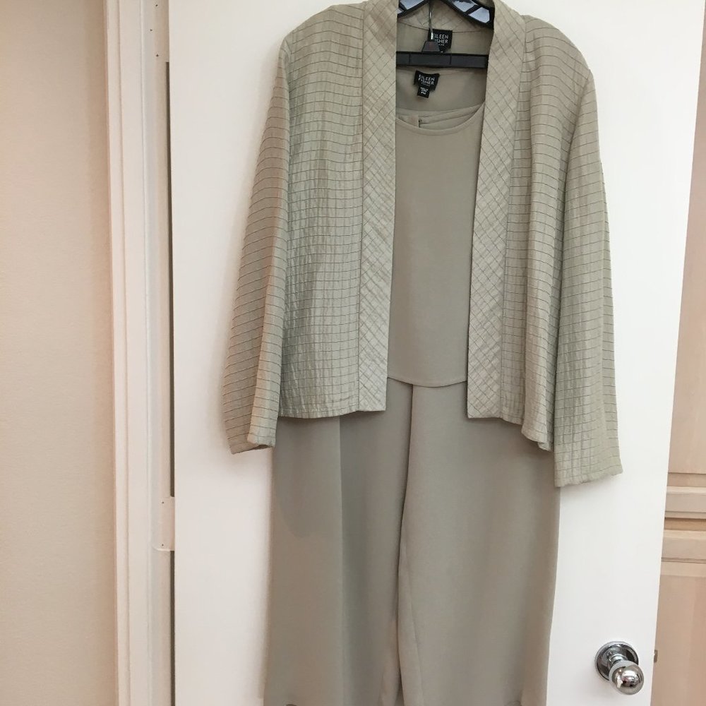 Eileen Fisher 3 Piece Silk Pants Outfit